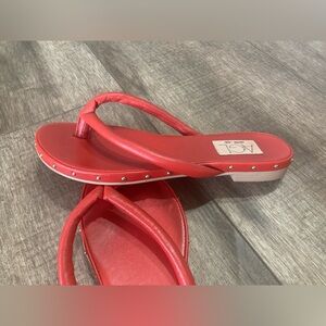 AGL Sveva thong flip flops in flame golden red